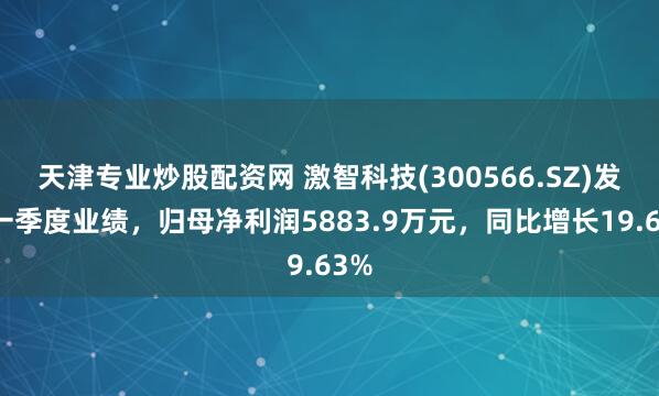 天津专业炒股配资网 激智科技(300566.SZ)发布一季度业绩，归母净利润5883.9万元，同比增长19.63%
